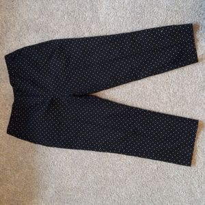 Ann Taylor Petite Stretch Polka Dot Pants